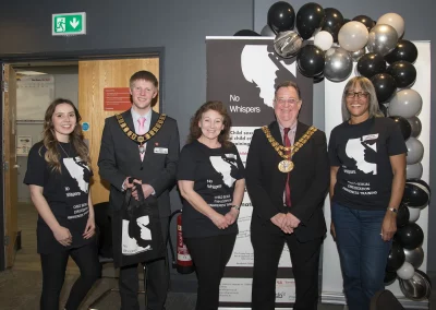 No Whispers Directors with Mayor of Preston and Mayor of South Ribble
